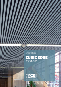 Cubic edge sávos fém álmennyezet - részletes termékismertető